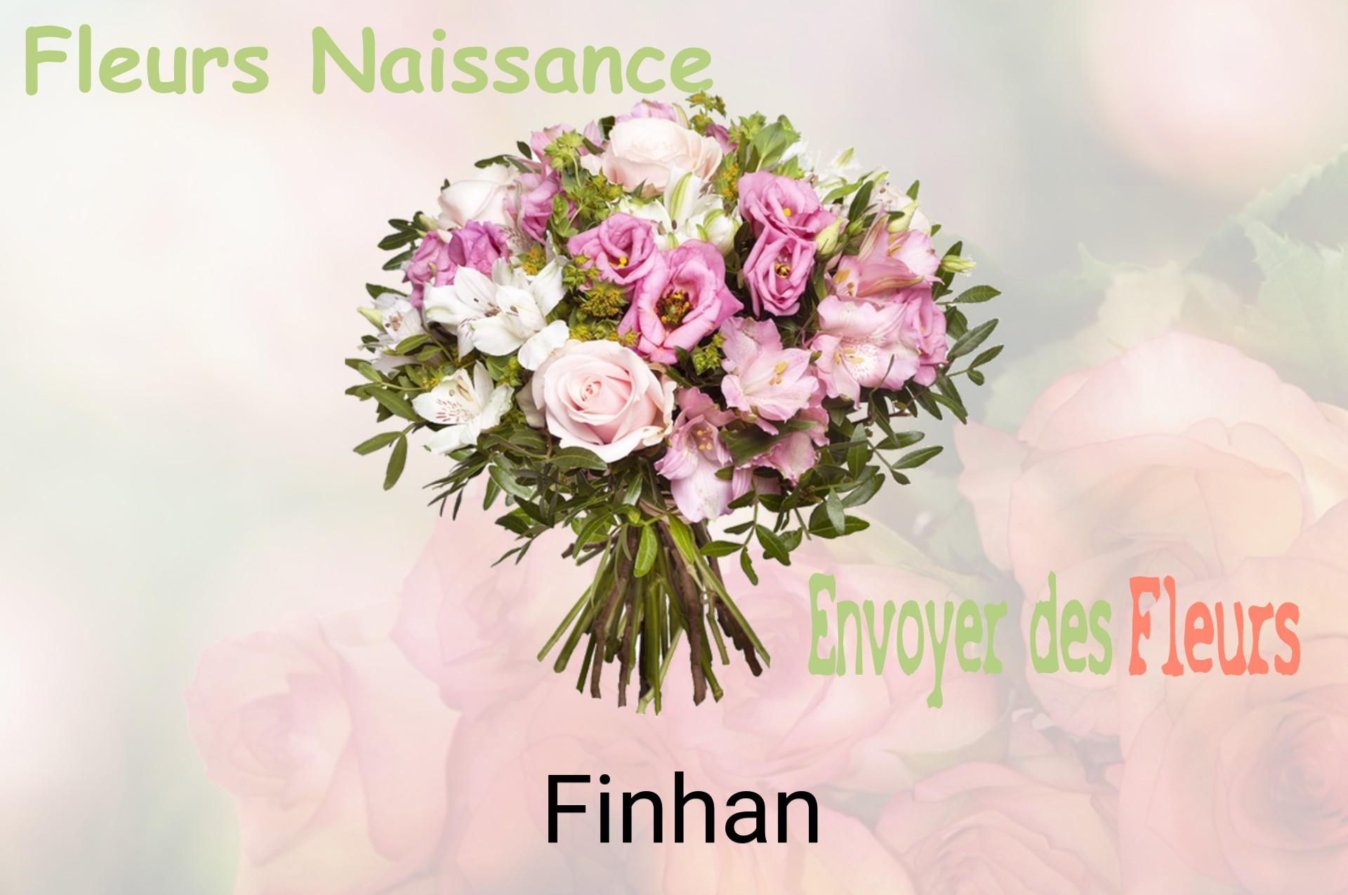 Bouquet de fleurs de naissance livré à Finhan